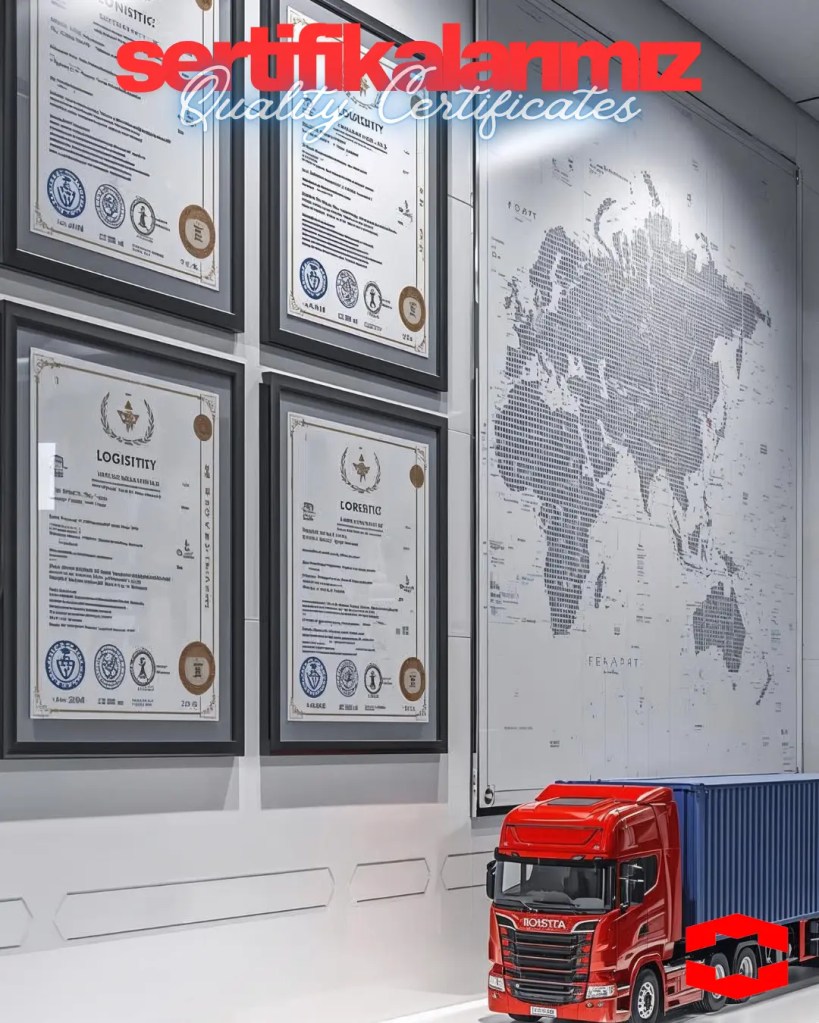 Teslimatör Lojistik Sertifikalarımız
