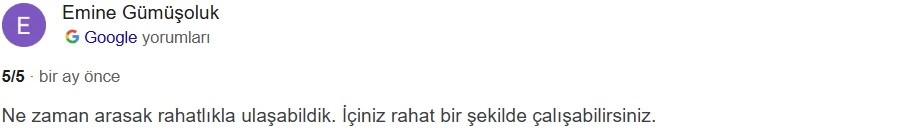 Müşteri yorumu Teslimatör Lojistik