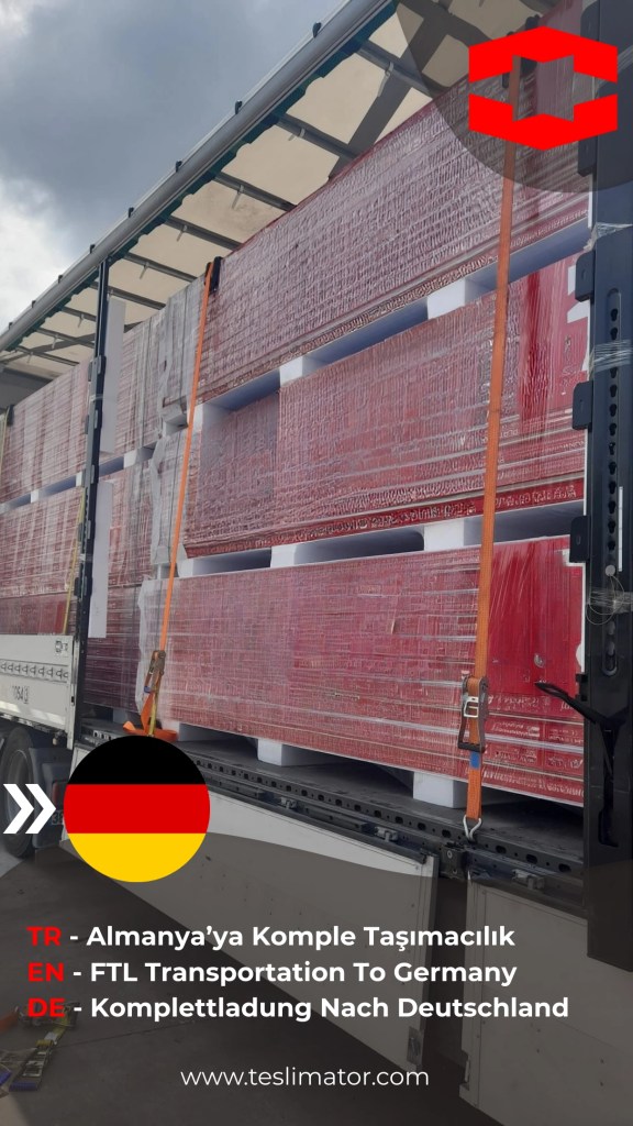 Türkiye'den almanyaya komple tır taşımacılığı